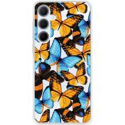 Прозрачный чехол BoxFace Samsung Galaxy A35 5G (A356) Butterfly Morpho