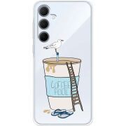 Прозрачный чехол BoxFace Samsung Galaxy A35 5G (A356) Segull in Cofee Pool