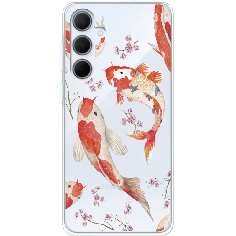 Прозрачный чехол BoxFace Samsung Galaxy A35 5G (A356) Japanese Koi Fish