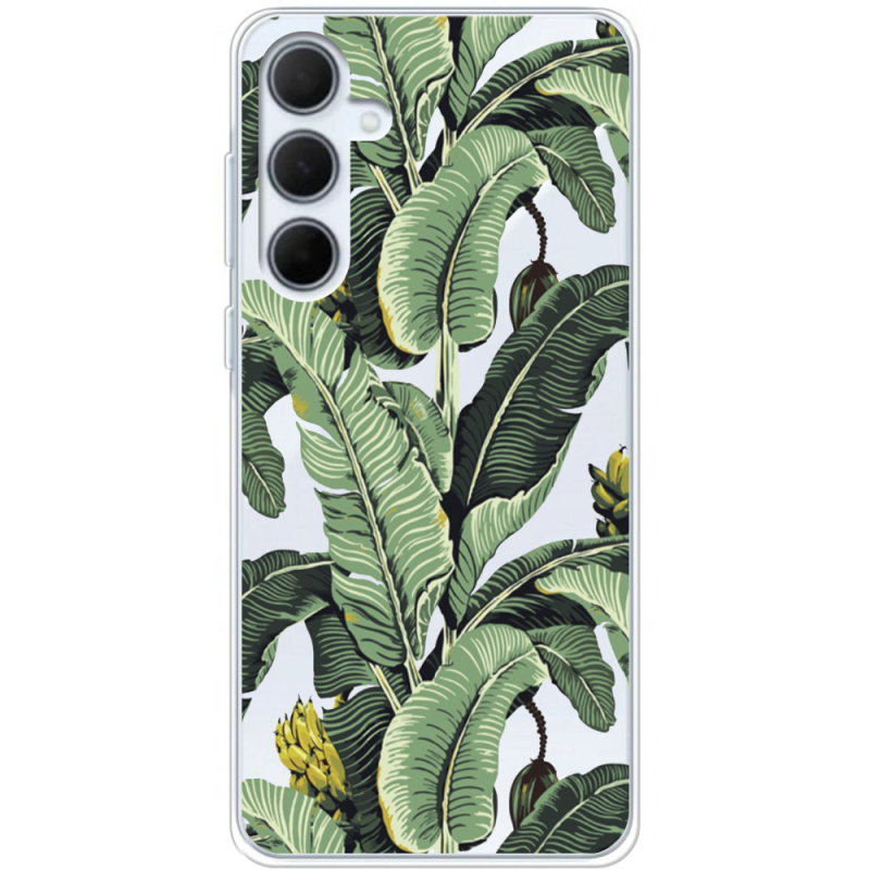 Прозрачный чехол BoxFace Samsung Galaxy A35 5G (A356) Banana Leaves