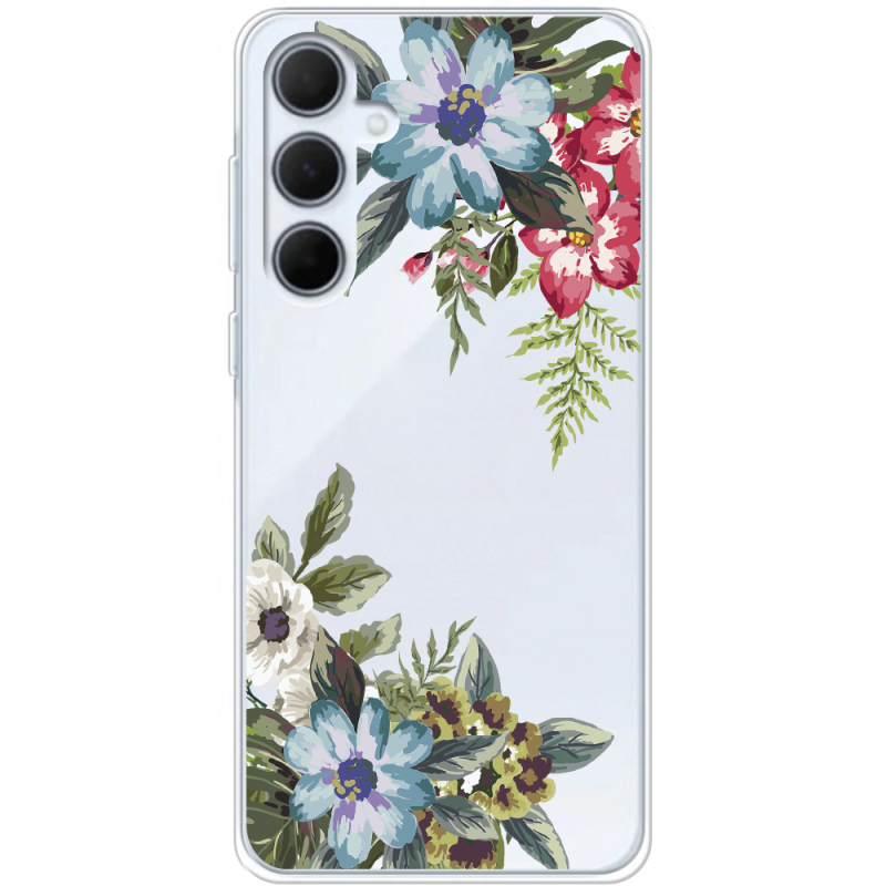 Прозрачный чехол BoxFace Samsung Galaxy A35 5G (A356) Floral