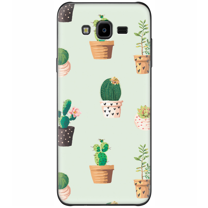 Чехол Uprint Samsung Galaxy J7 Neo Duos J701 L-green Cacti