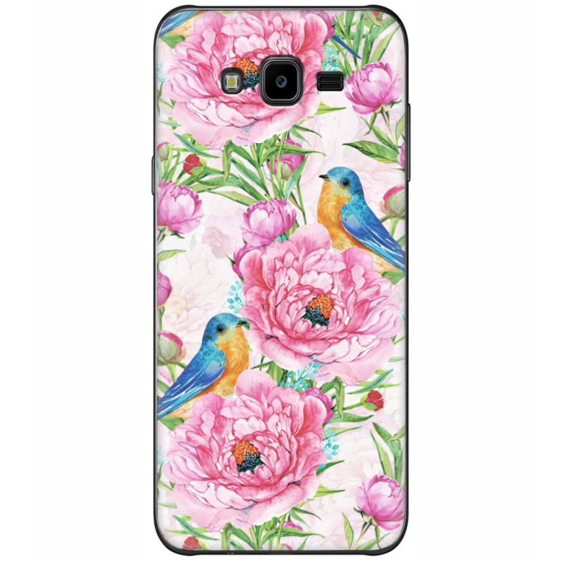 Чехол Uprint Samsung Galaxy J7 Neo Duos J701 Birds and Flowers
