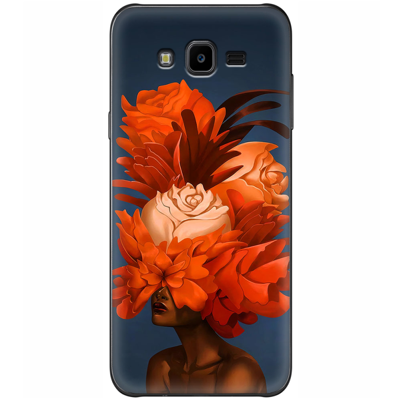 Чехол Uprint Samsung Galaxy J7 Neo Duos J701 Exquisite Orange Flowers