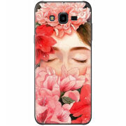 Чехол Uprint Samsung Galaxy J7 Neo Duos J701 Girl in Flowers