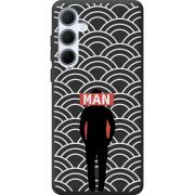 Черный чехол BoxFace Samsung Galaxy A35 5G (A356) Man Pattern