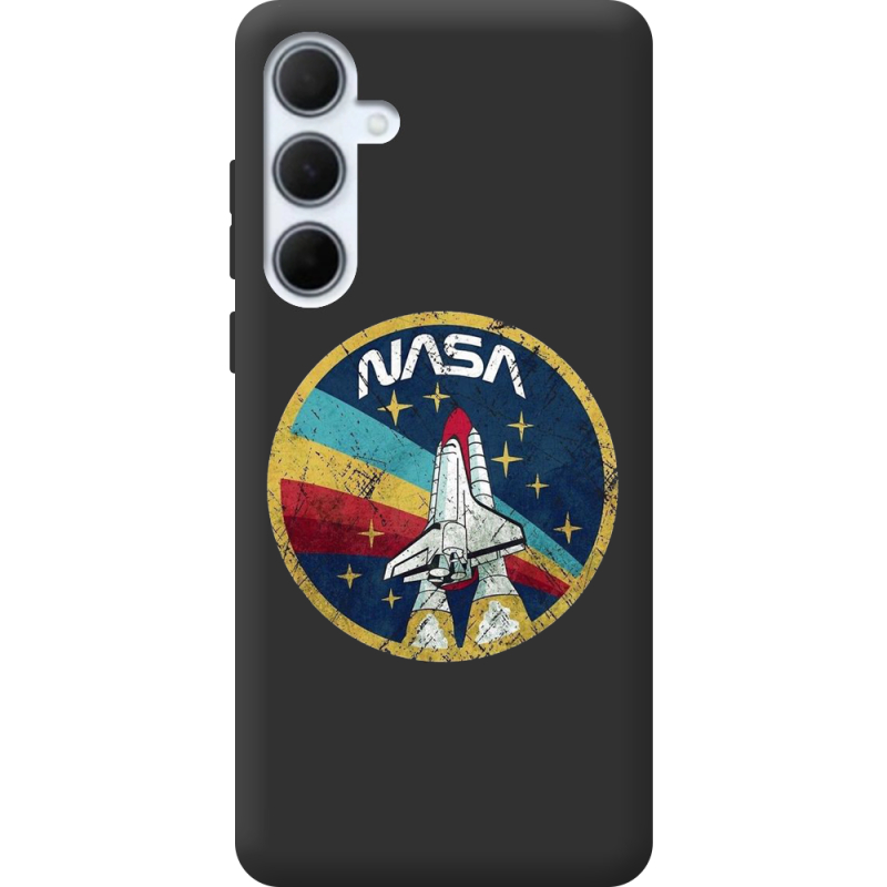 Черный чехол BoxFace Samsung Galaxy A35 5G (A356) NASA