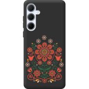 Черный чехол BoxFace Samsung Galaxy A35 5G (A356) Ukrainian Ornament