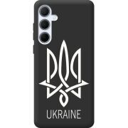 Черный чехол BoxFace Samsung Galaxy A35 5G (A356) Тризуб монограмма ukraine