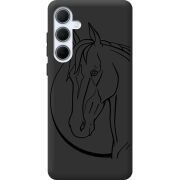 Черный чехол BoxFace Samsung Galaxy A35 5G (A356) Horse