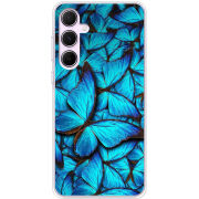 Чехол BoxFace Samsung Galaxy A55 5G (A556) лазурные бабочки