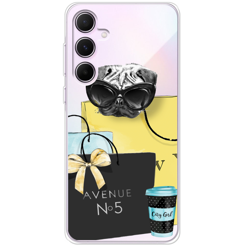 Прозрачный чехол BoxFace Samsung Galaxy A55 5G (A556) Fashion Pug