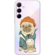 Прозрачный чехол BoxFace Samsung Galaxy A55 5G (A556) Dog Coffeeman