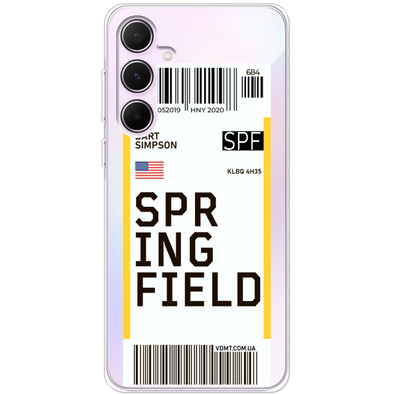 Прозрачный чехол BoxFace Samsung Galaxy A55 5G (A556) Ticket Springfield