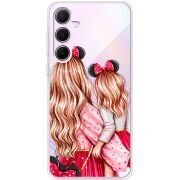 Прозрачный чехол BoxFace Samsung Galaxy A55 5G (A556) Mouse Girls