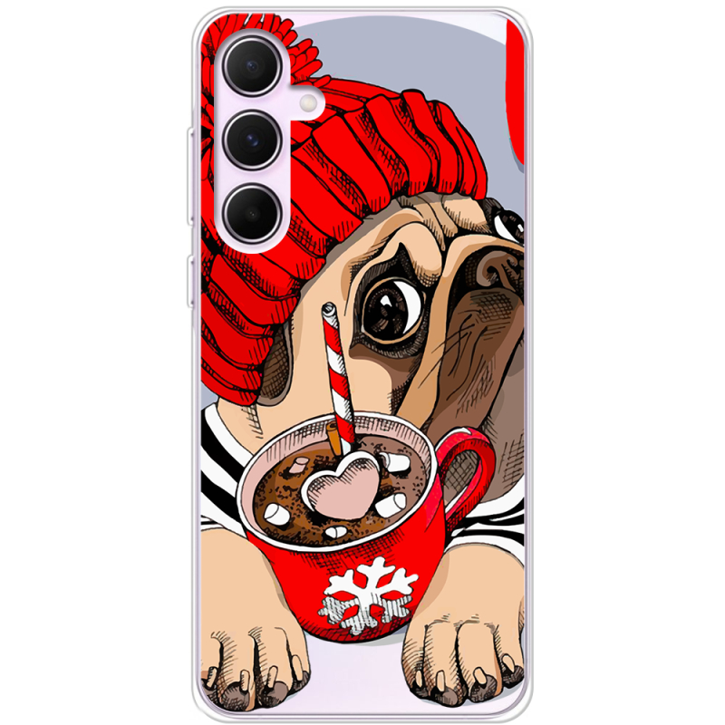 Прозрачный чехол BoxFace Samsung Galaxy A55 5G (A556) Winter Puggy