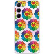 Прозрачный чехол BoxFace Samsung Galaxy A55 5G (A556) Hippie Flowers
