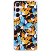 Прозрачный чехол BoxFace Samsung Galaxy A55 5G (A556) Butterfly Morpho