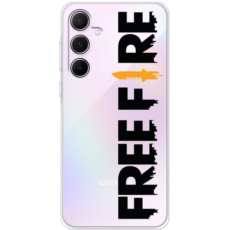 Прозрачный чехол BoxFace Samsung Galaxy A55 5G (A556) Free Fire Black Logo