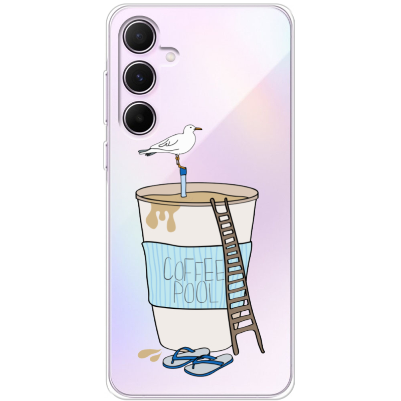 Прозрачный чехол BoxFace Samsung Galaxy A55 5G (A556) Segull in Cofee Pool