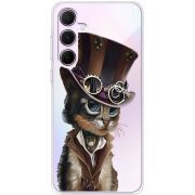 Прозрачный чехол BoxFace Samsung Galaxy A55 5G (A556) Steampunk Cat