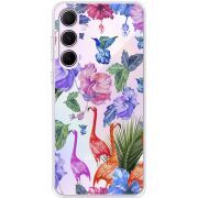 Прозрачный чехол BoxFace Samsung Galaxy A55 5G (A556) Flamingo