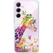 Прозрачный чехол BoxFace Samsung Galaxy A55 5G (A556) Colorful Giraffe
