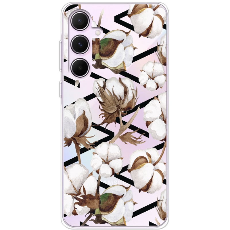 Прозрачный чехол BoxFace Samsung Galaxy A55 5G (A556) Cotton flowers