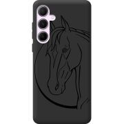 Черный чехол BoxFace Samsung Galaxy A55 5G (A556) Horse