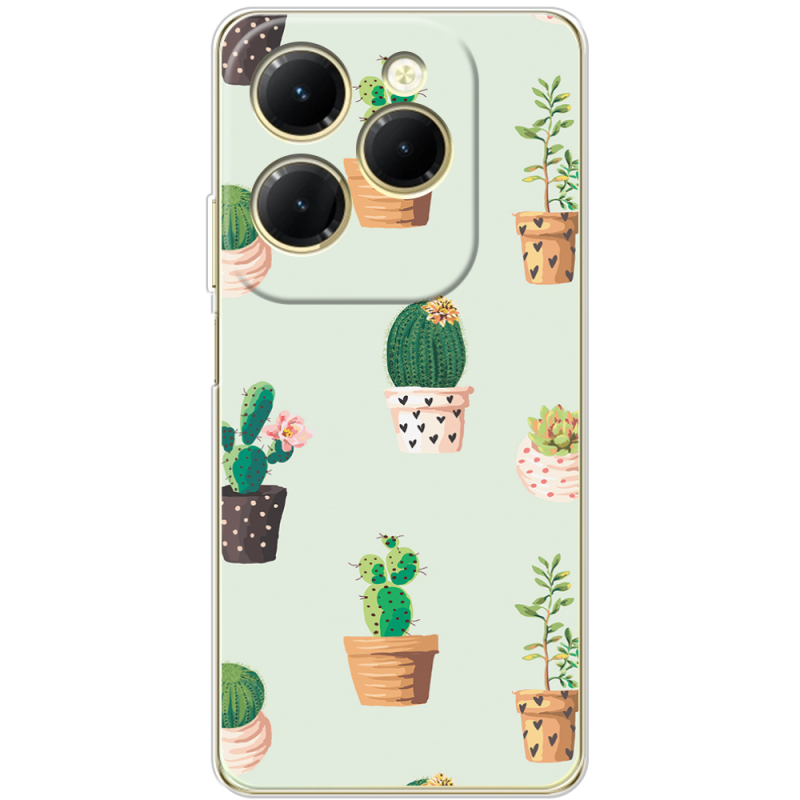 Чехол BoxFace Infinix Hot 40 L-green Cacti