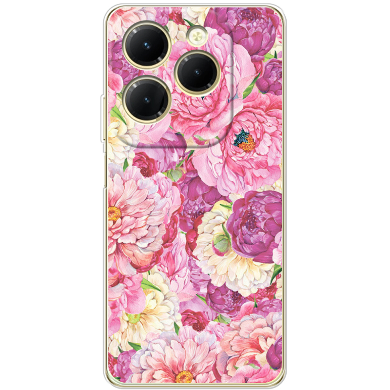 Чехол BoxFace Infinix Hot 40 Pink Peonies