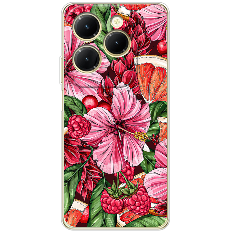 Чехол BoxFace Infinix Hot 40 Tropical Flowers