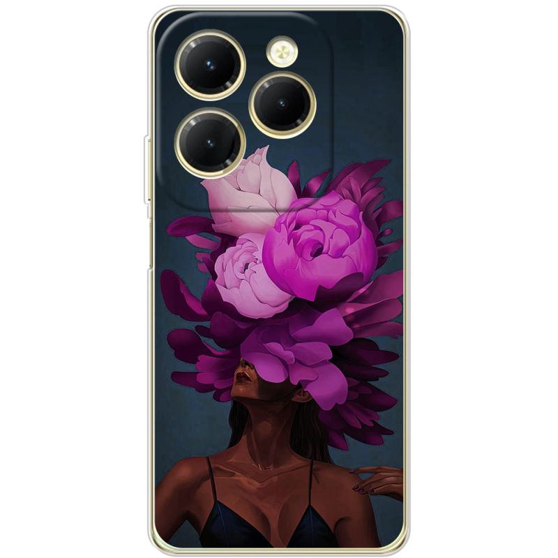 Чехол BoxFace Infinix Hot 40 Exquisite Purple Flowers