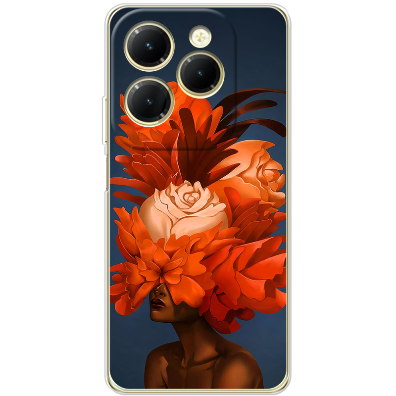 Чехол BoxFace Infinix Hot 40 Exquisite Orange Flowers