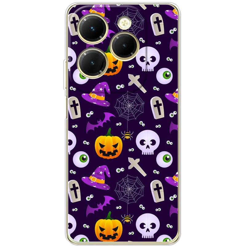 Чехол BoxFace Infinix Hot 40 Halloween Purple Mood