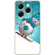 Чехол BoxFace Infinix Hot 40 Skier Snowman