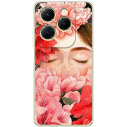 Чехол BoxFace Infinix Hot 40 Girl in Flowers