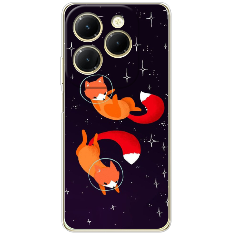 Чехол BoxFace Infinix Hot 40 Fox-Astronauts