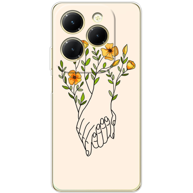 Чехол BoxFace Infinix Hot 40 Flower Hands