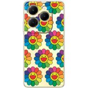 Прозрачный чехол BoxFace Infinix Hot 40 Hippie Flowers