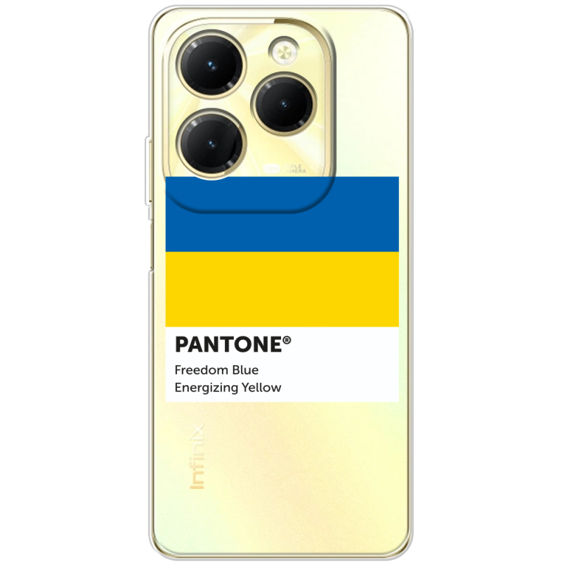 Прозрачный чехол BoxFace Infinix Hot 40 Pantone вільний синій