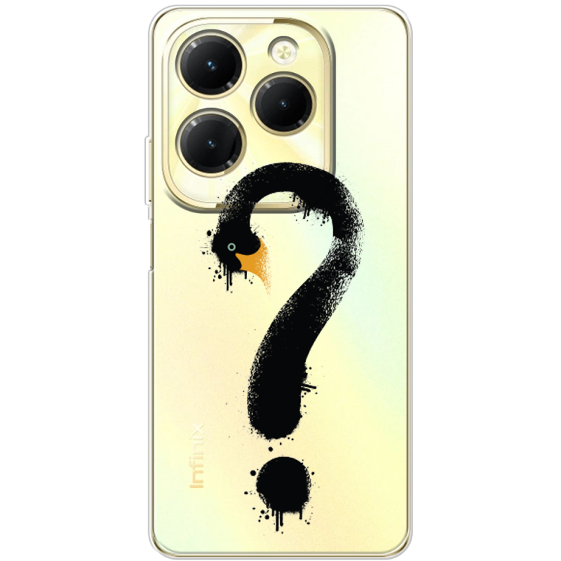 Прозрачный чехол BoxFace Infinix Hot 40 Swan question
