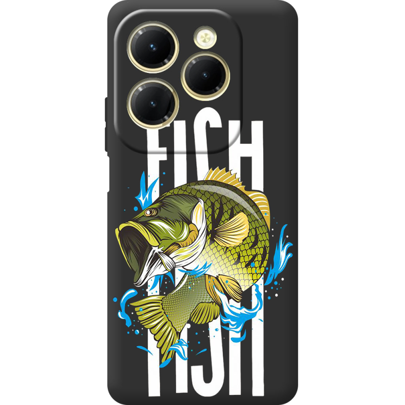 Черный чехол BoxFace Infinix Hot 40 Fish