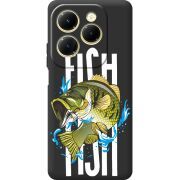 Черный чехол BoxFace Infinix Hot 40 Fish