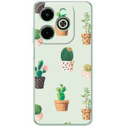 Чехол BoxFace Infinix Hot 40i L-green Cacti