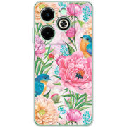 Чехол BoxFace Infinix Hot 40i Birds in Flowers