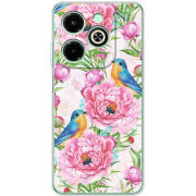 Чехол BoxFace Infinix Hot 40i Birds and Flowers