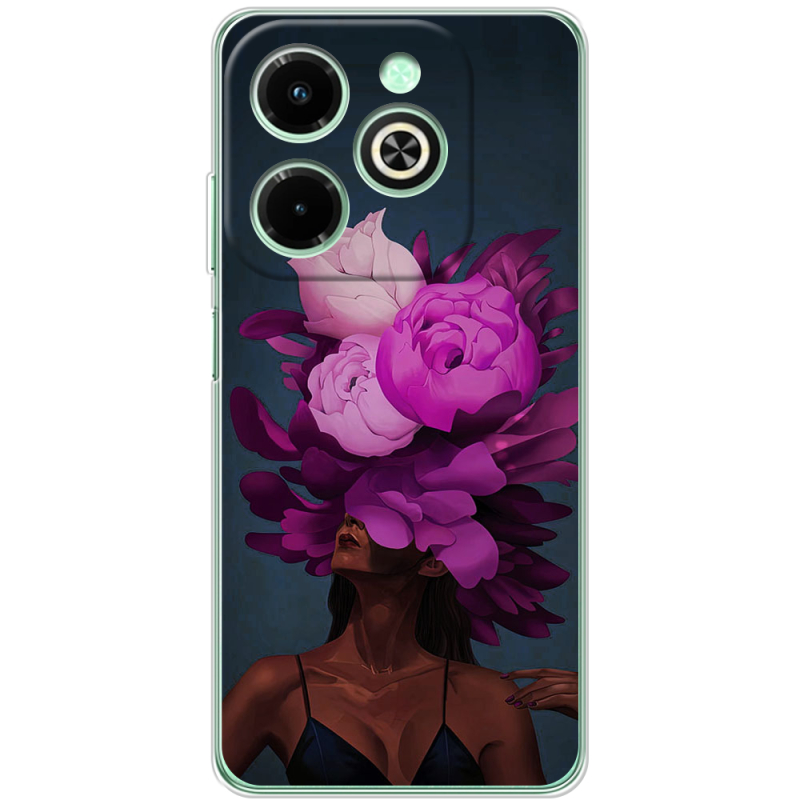 Чехол BoxFace Infinix Hot 40i Exquisite Purple Flowers