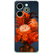 Чехол BoxFace Infinix Hot 40i Exquisite Orange Flowers