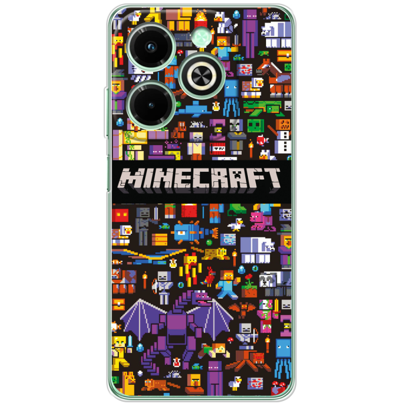 Чехол BoxFace Infinix Hot 40i Minecraft Mobbery